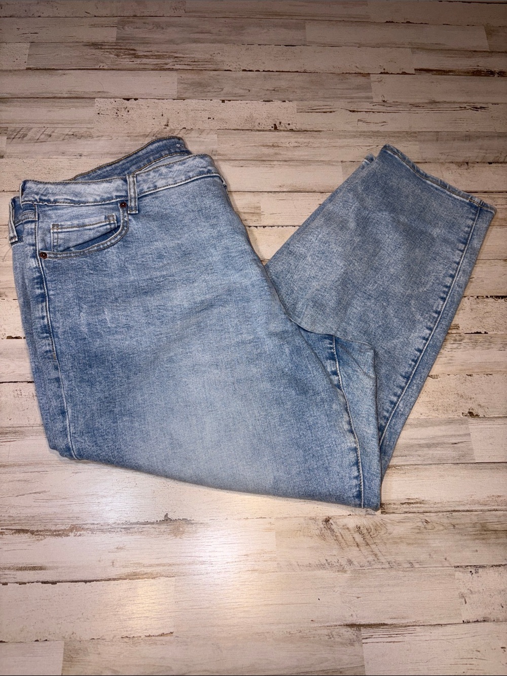 Old Navy OG straight, high rise, distressed jeans, plus size 24